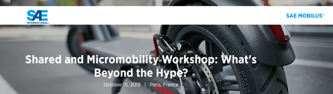 Shared and micromobility workshop