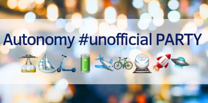 #Unofficial Party – Autonomy & the Urban mobility logo