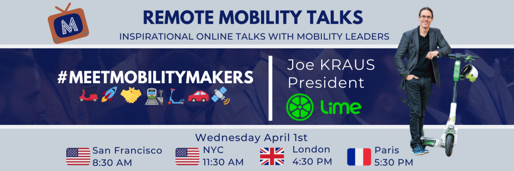 Remote Mobility Talks – Joe KRAUS – President, LIME logo