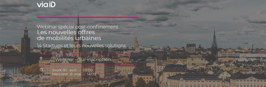 Webinar spécial post-confinement: Les nouvelles offres  de mobilités urbaines logo