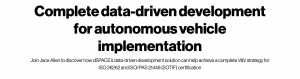 Complete data-driven development for autonomous vehicle implementation logo