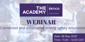 ERTICO ACADEMY WEBINAR: CONNECTED AND AUTOMATED DRIVING SAFETY ASSURANCE logo