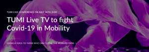 TUMI Live TV to fight Covid-19 in Mobility logo