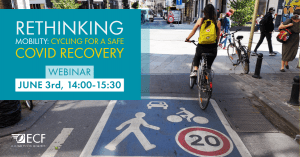 Rethinking Mobility: Cycling for a Safe COVID-19 Recovery and Beyond – ECF Webinar logo