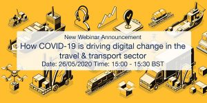 WEBINAR: How COVID-19 is driving digital change in the travel & transport sector logo