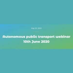 Autonomous public transport webinar logo