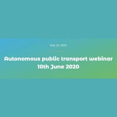 Autonomous public transport webinar logo