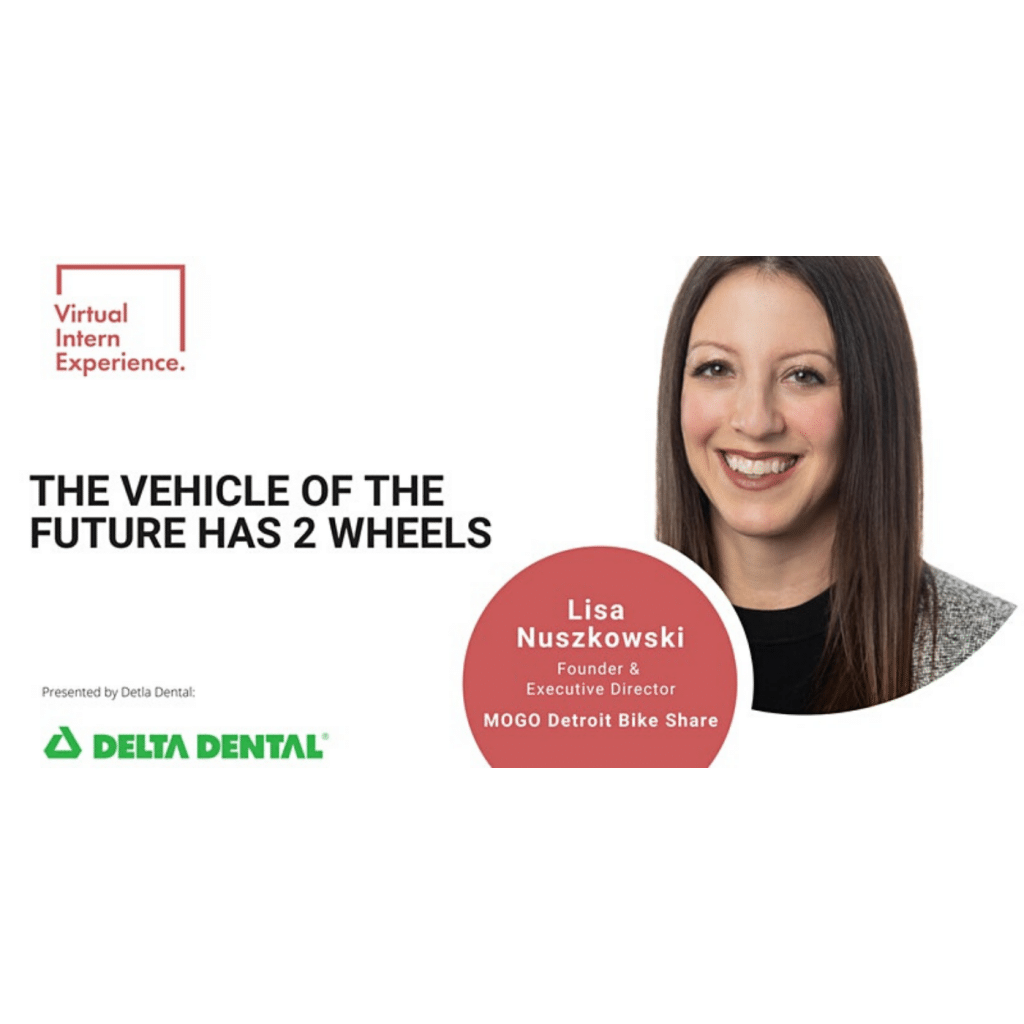 THE VEHICLE OF THE FUTURE HAS TWO WHEELS logo
