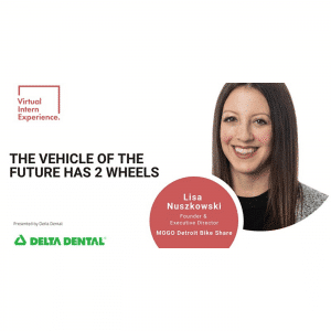 THE VEHICLE OF THE FUTURE HAS TWO WHEELS logo