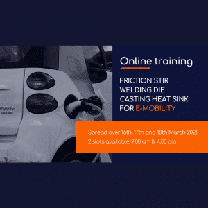 ONLINE TRAINING: Friction Stir Welding Die casting heat sinks for E-mobility logo