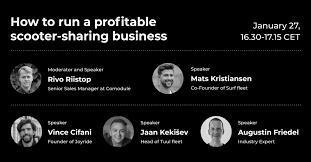 Webinar Comodule : How to run a profitable scooter-sharing business? logo
