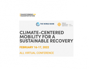 Climate-centered mobility for a sustainable recovery logo