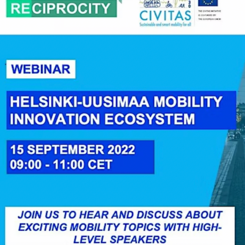 Webinar: Helsinki-Uusimaa Mobility Innovation Ecosystem logo