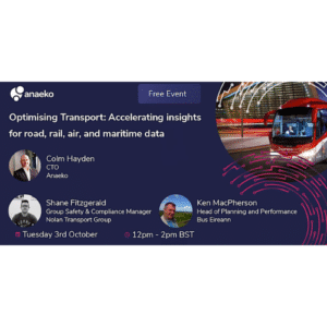Optimising Transport: Accelerating insights for road, rail, and air data logo